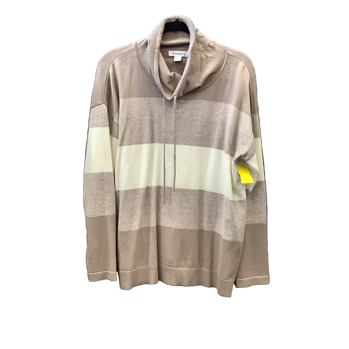 Top Long Sleeve By Liz Claiborne In Tan, Size: M
