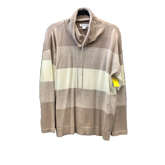 Top Long Sleeve By Liz Claiborne In Tan, Size: M