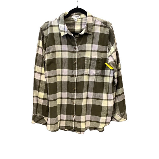Top Long Sleeve By Sonoma In Green, Size: L