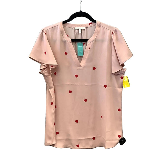 Top Short Sleeve By Maurices In Pink, Size: M