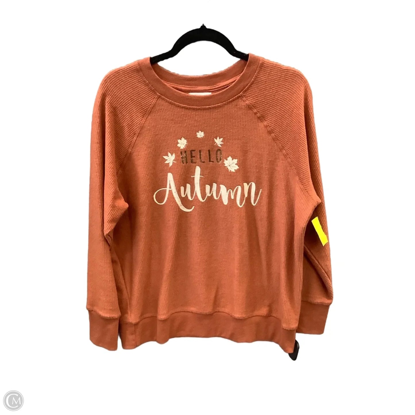 Top Long Sleeve By Maurices In Orange, Size: S
