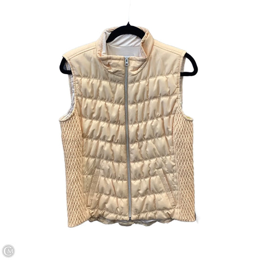Vest Puffer & Quilted By Christopher And Banks In Yellow, Size: Lp