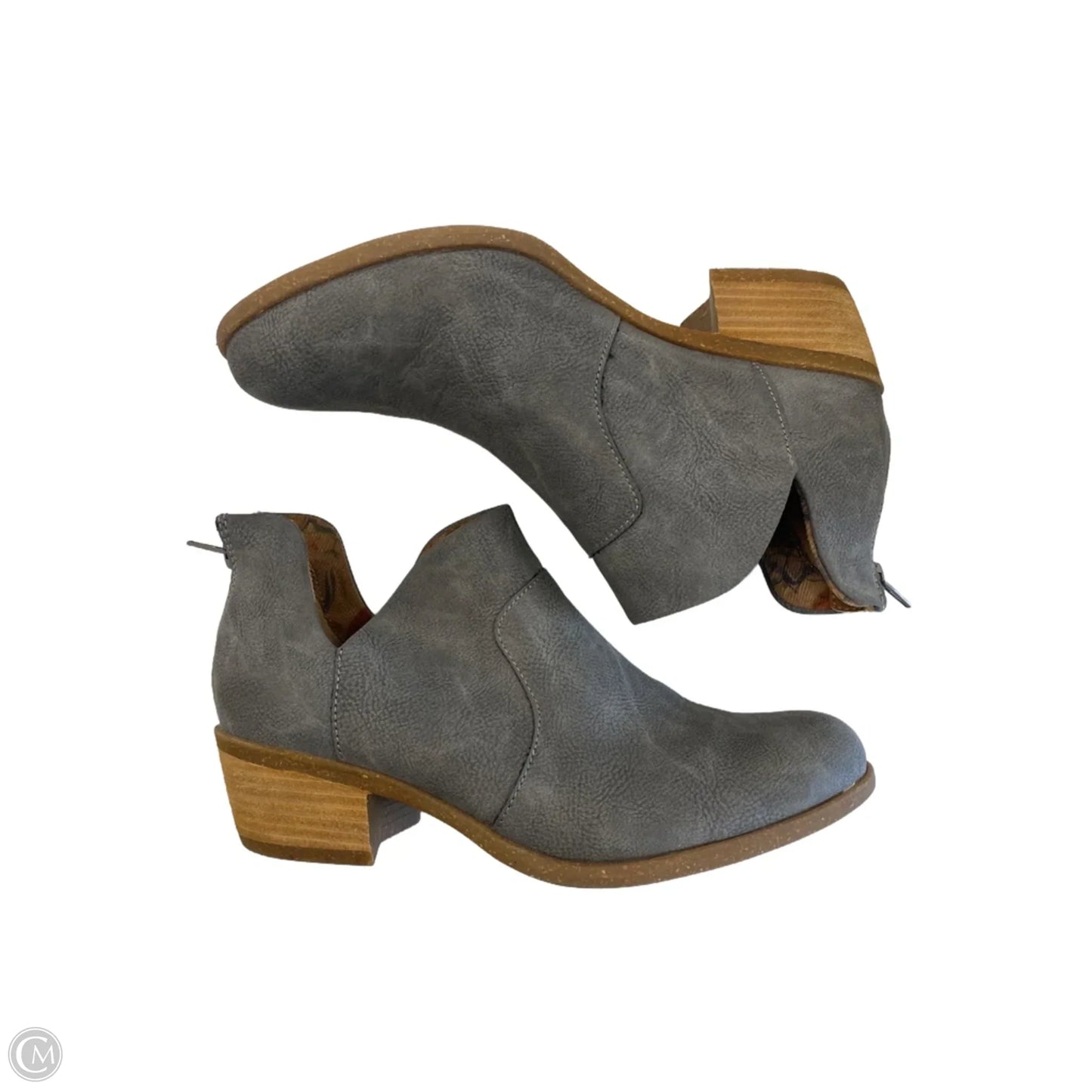 Boots Ankle Flats By Boc In Grey, Size: 8