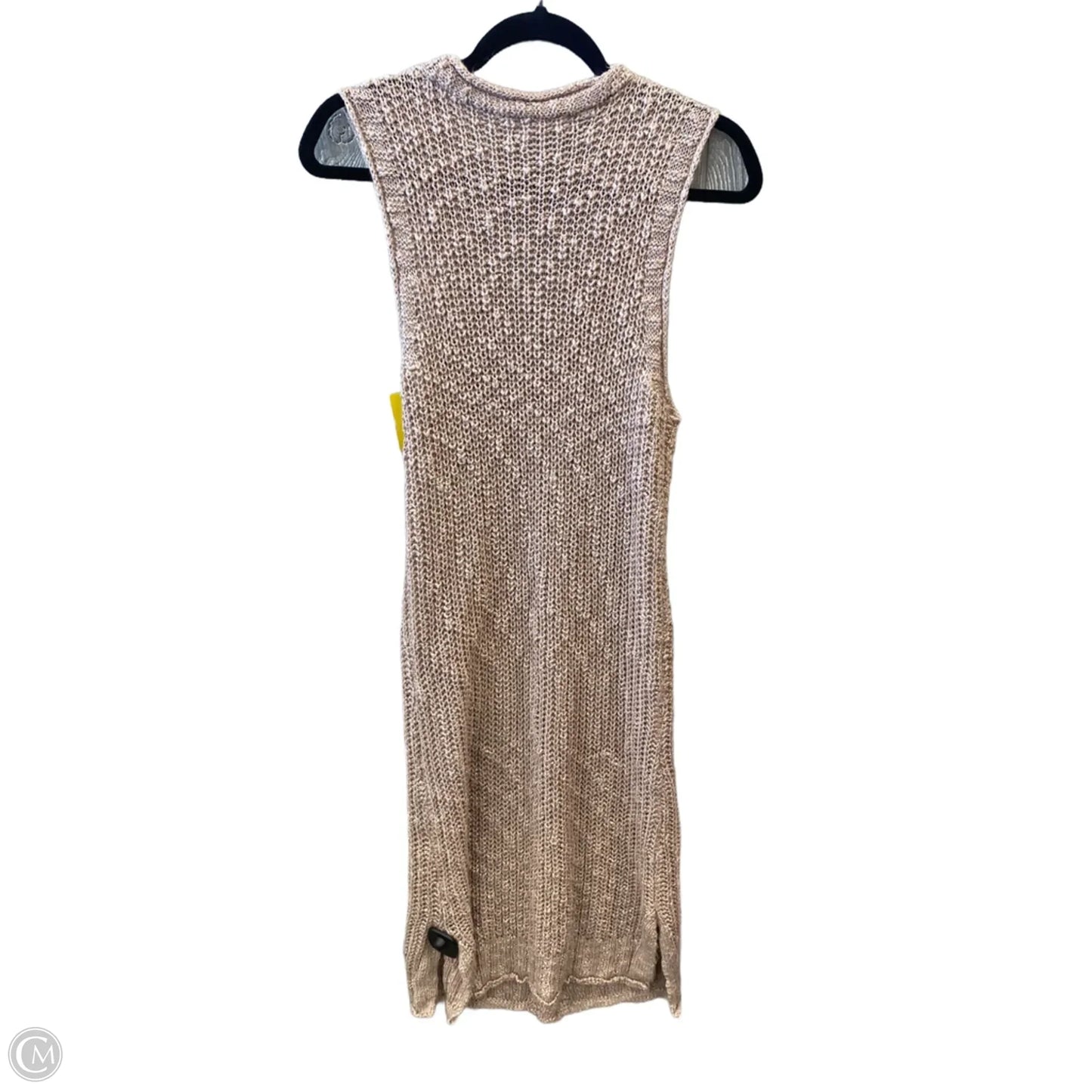 Vest Sweater By Easel In Tan, Size: S