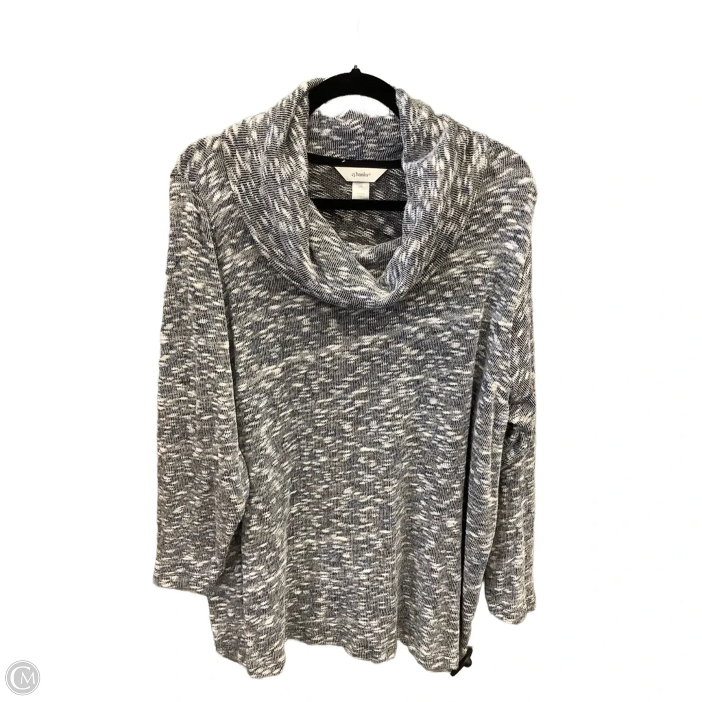 Sweater By Cj Banks In Grey, Size: 2x