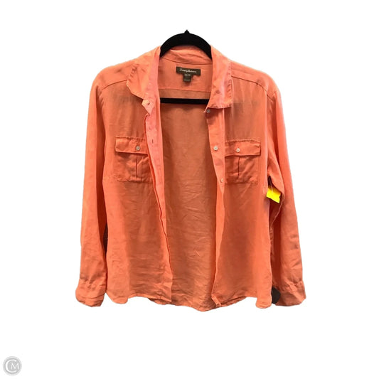 Top Long Sleeve By Tommy Bahama In Orange, Size: Xs