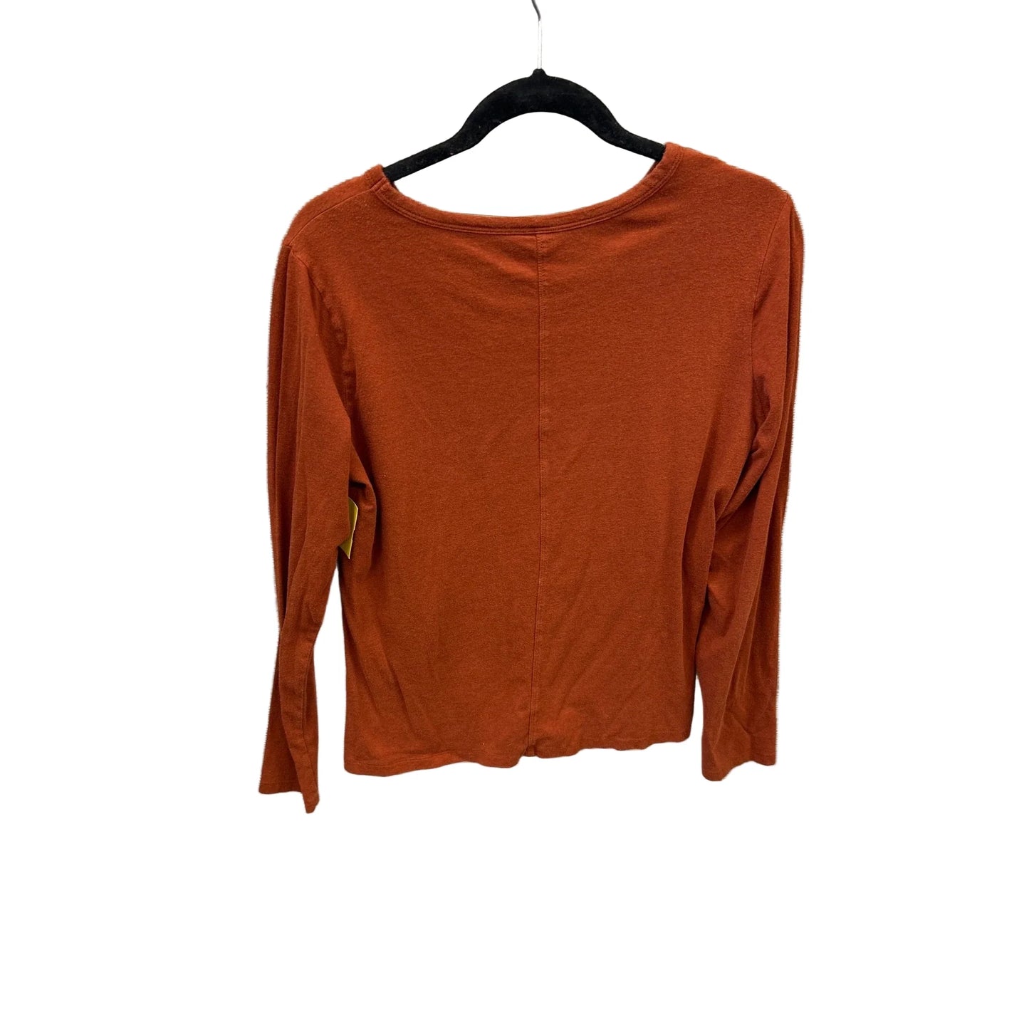 Top Long Sleeve Basic By Ana In Brown, Size: L
