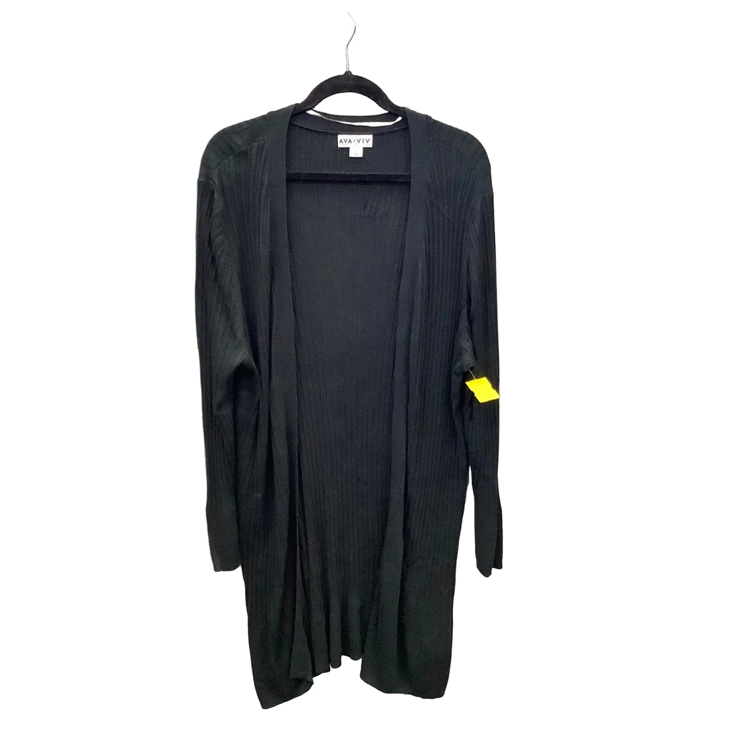 Cardigan By Ava & Viv In Black, Size: 2x