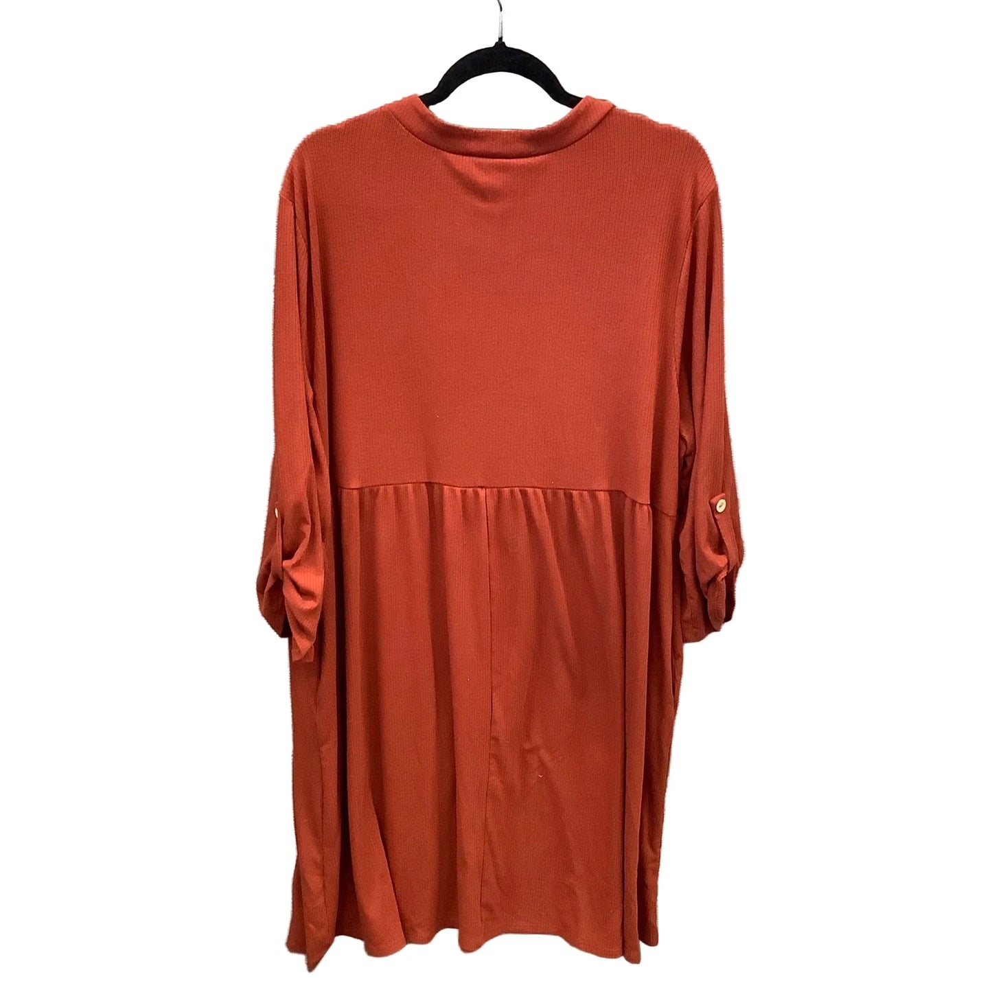Dress Casual Midi By Honeyme In Orange, Size: 3x