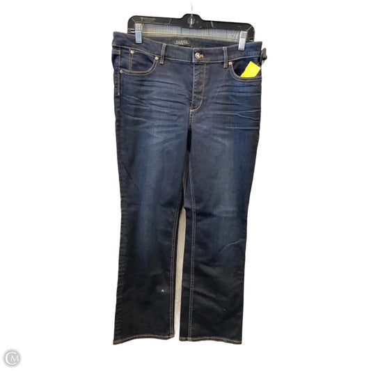Jeans Boot Cut By Talbots In Blue Denim, Size: 12p