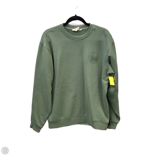 Sweatshirt Crewneck By Clothes Mentor In Green, Size: M
