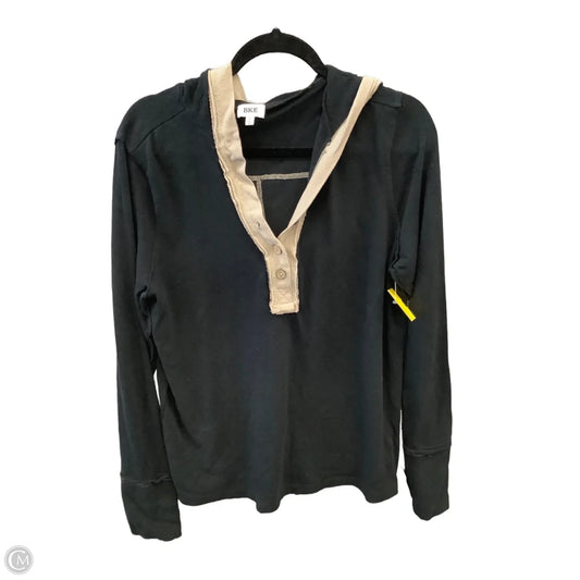 Top Long Sleeve By Bke In Black, Size: L