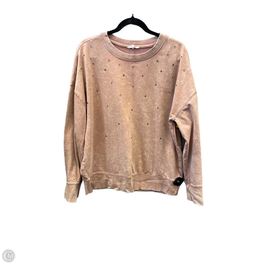 Top Long Sleeve By Maurices In Pink, Size: L