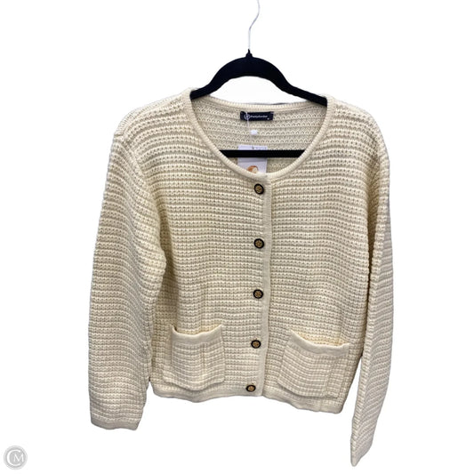 Sweater Cardigan By Prettygarden In Cream, Size: M