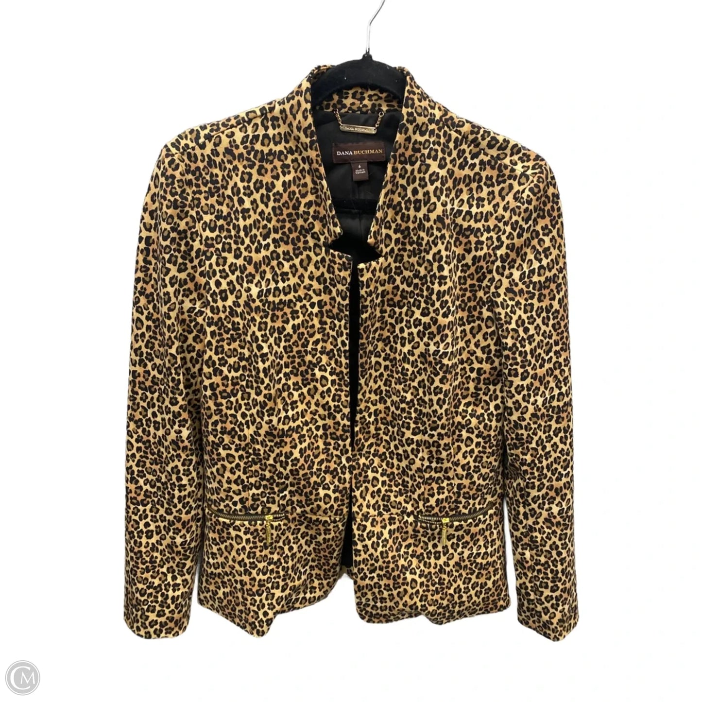 Blazer By Dana Buchman In Animal Print, Size: S