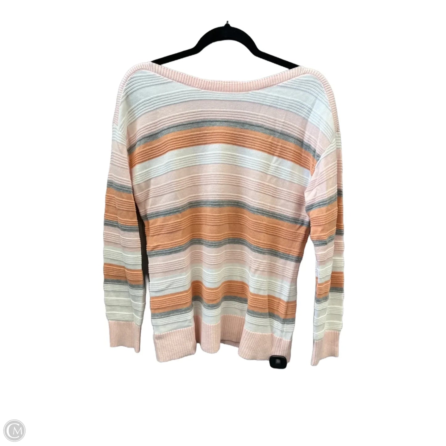 Top Long Sleeve By Christopher And Banks In Striped Pattern, Size: M