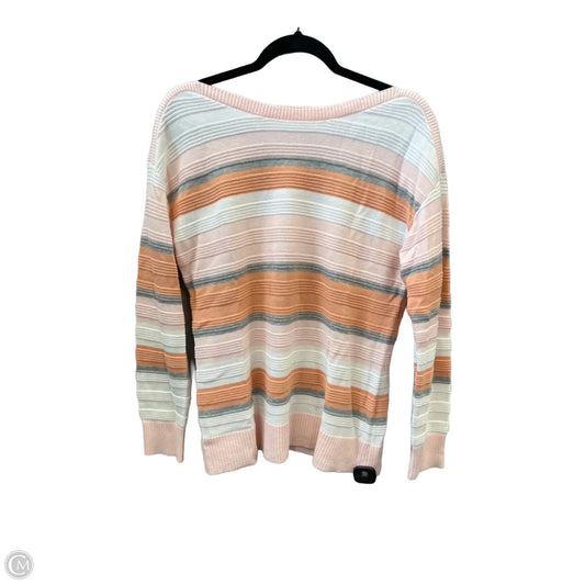 Top Long Sleeve By Christopher And Banks In Striped Pattern, Size: M