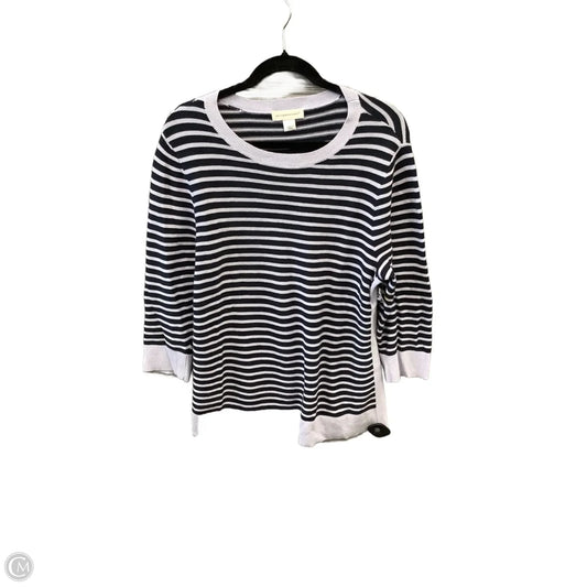 Top Long Sleeve By Christopher And Banks In Striped Pattern, Size: L