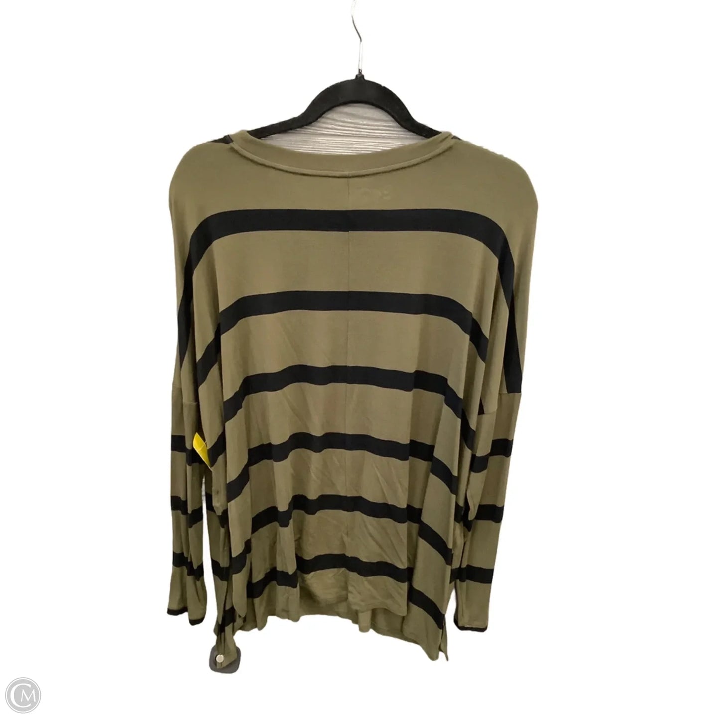 Top Long Sleeve By Maurices In Black & Green, Size: M