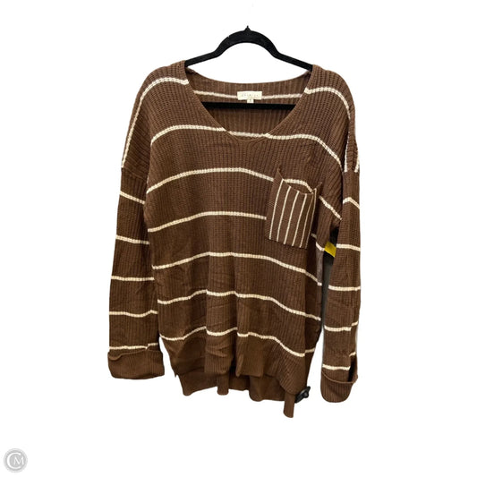 Sweater By Promesa In Striped Pattern, Size: S