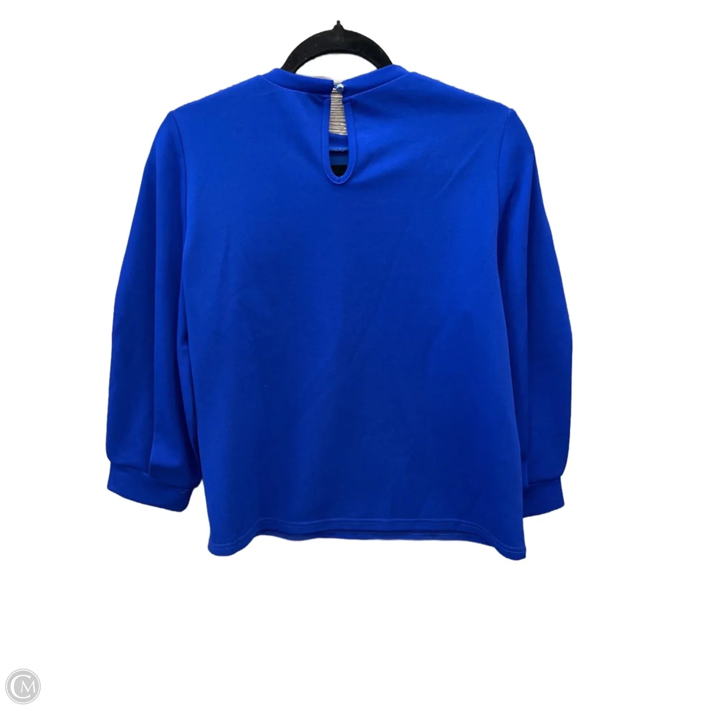 Blouse Long Sleeve By Shein In Blue, Size: M