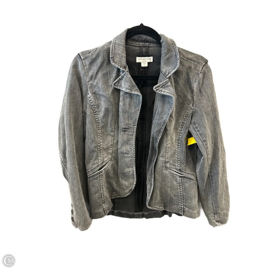 Jacket Denim By Coldwater Creek In Grey Denim, Size: Mp