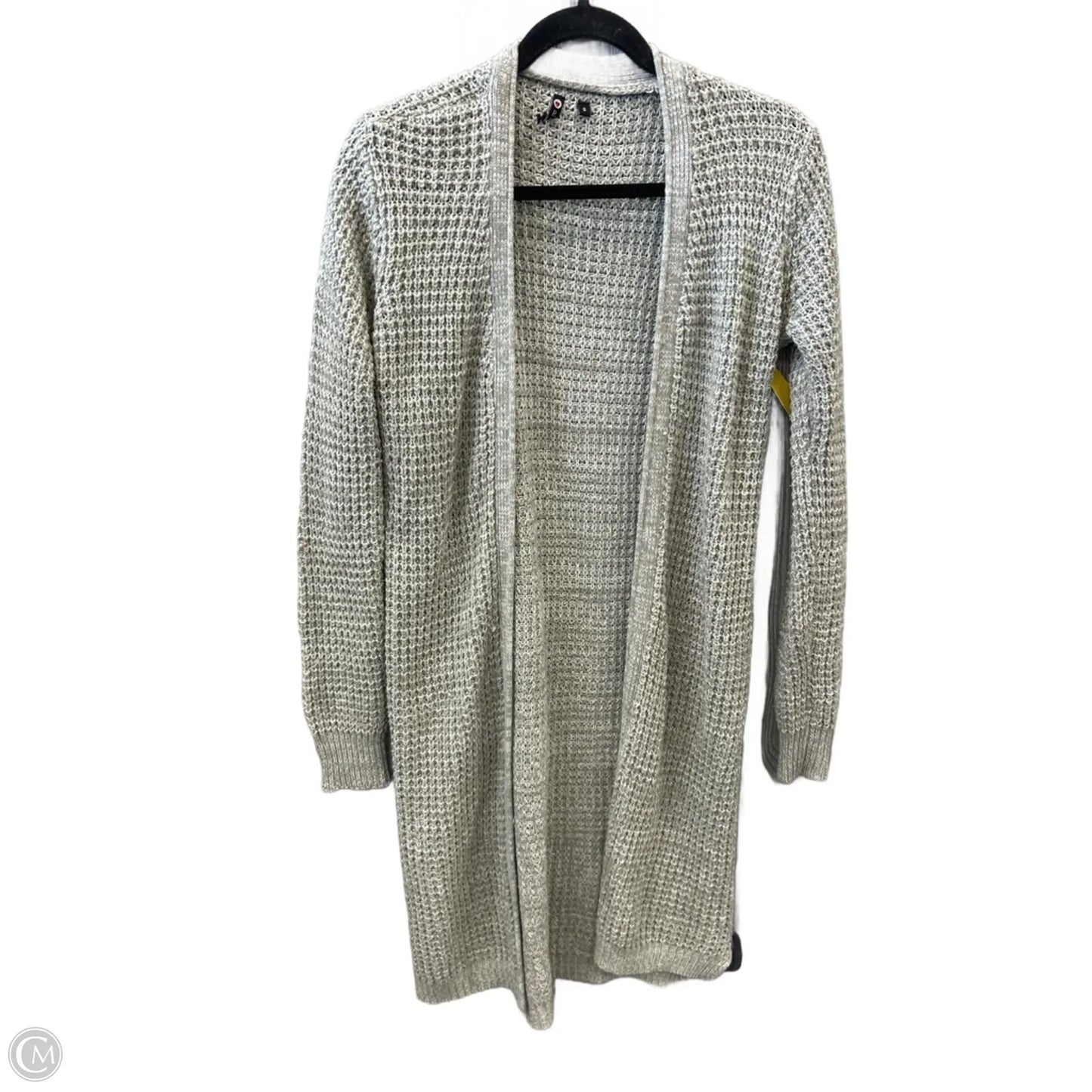 Sweater Cardigan By Poof In Grey, Size: S