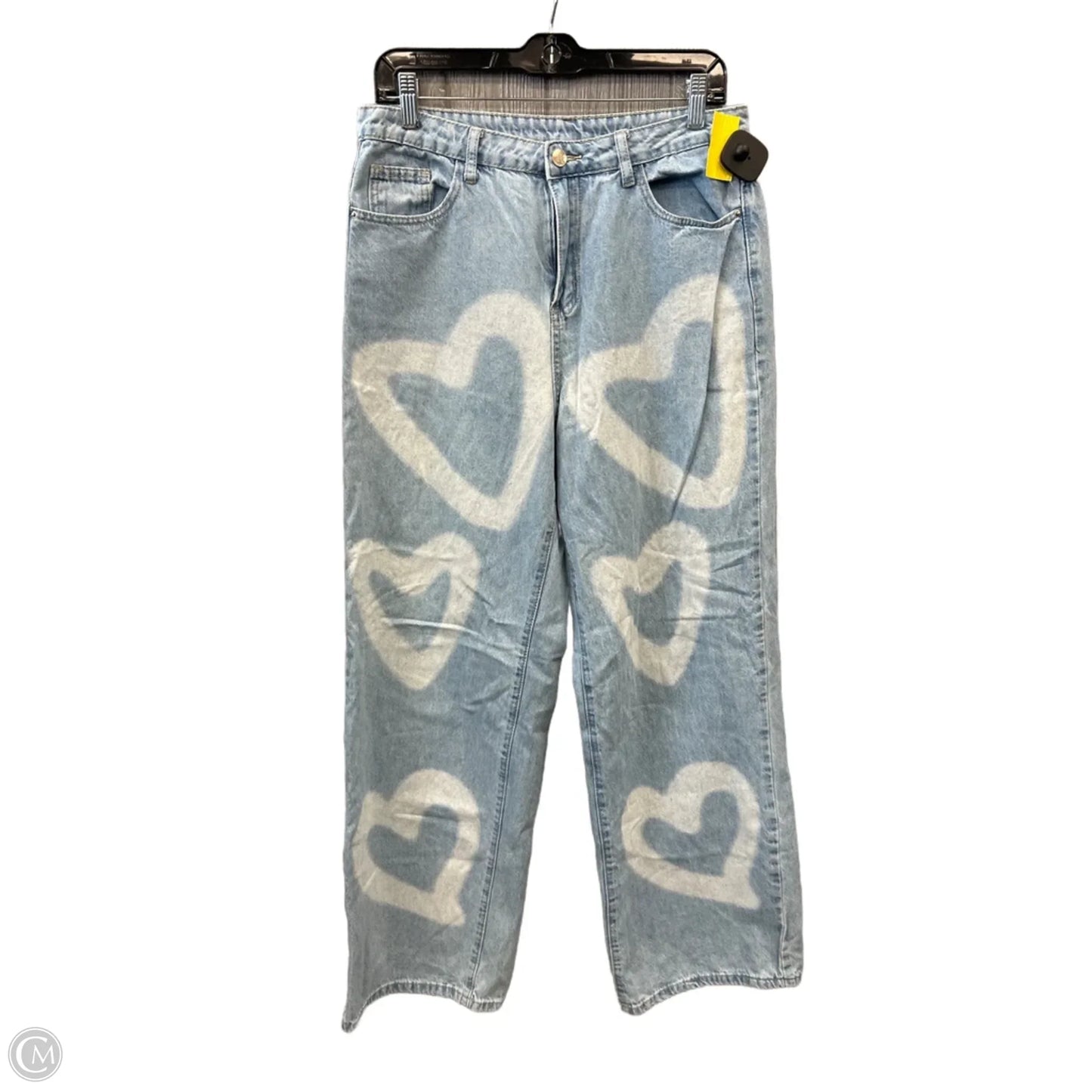 Jeans Straight By Shein In Blue Denim, Size: 12