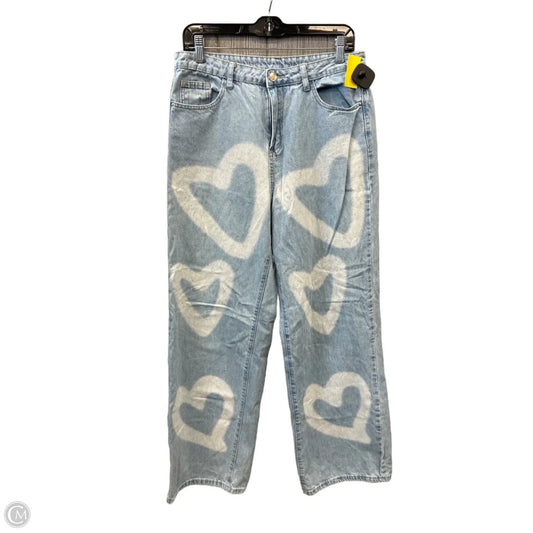 Jeans Straight By Shein In Blue Denim, Size: 12