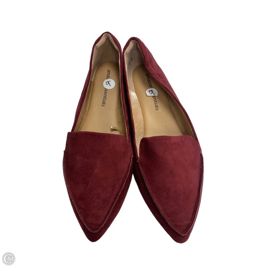 Shoes Flats By Amazon Essentials In Red, Size: 9