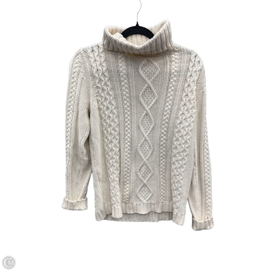 Sweater By Eddie Bauer In White, Size: M