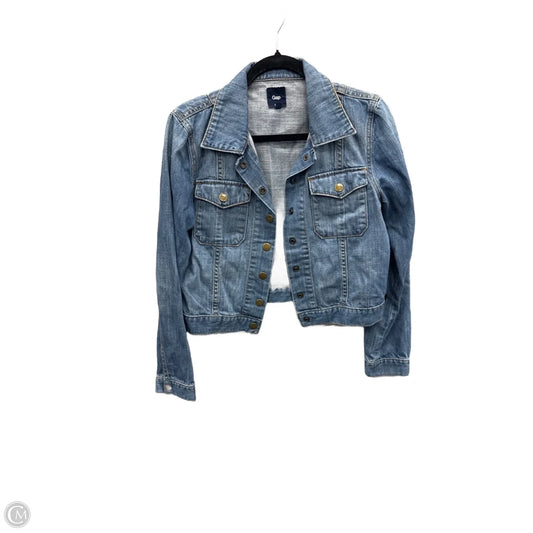 Jacket Denim By Gap In Blue Denim, Size: M
