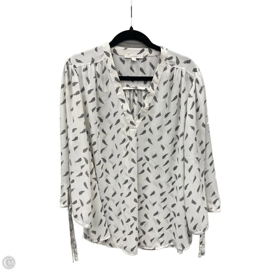 Top Long Sleeve By Clothes Mentor In White, Size: 2x