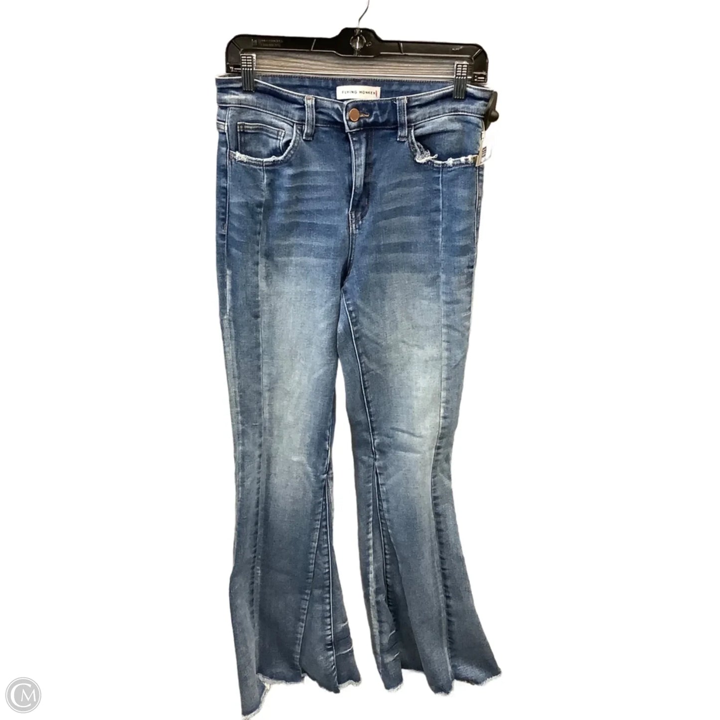 Jeans Flared By Flying Monkey In Blue Denim, Size: 6