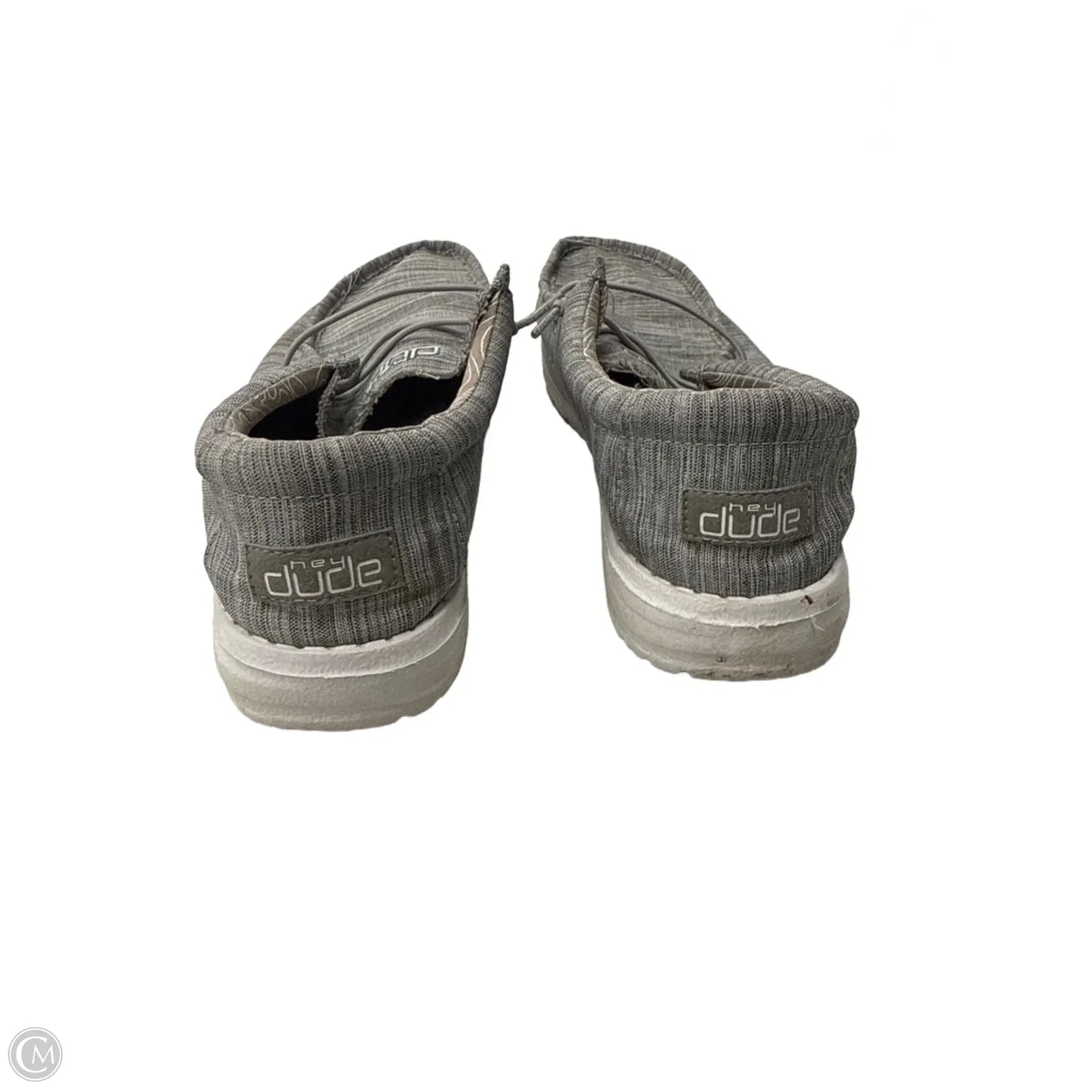 Shoes Flats By Hey Dude In Grey, Size: 7