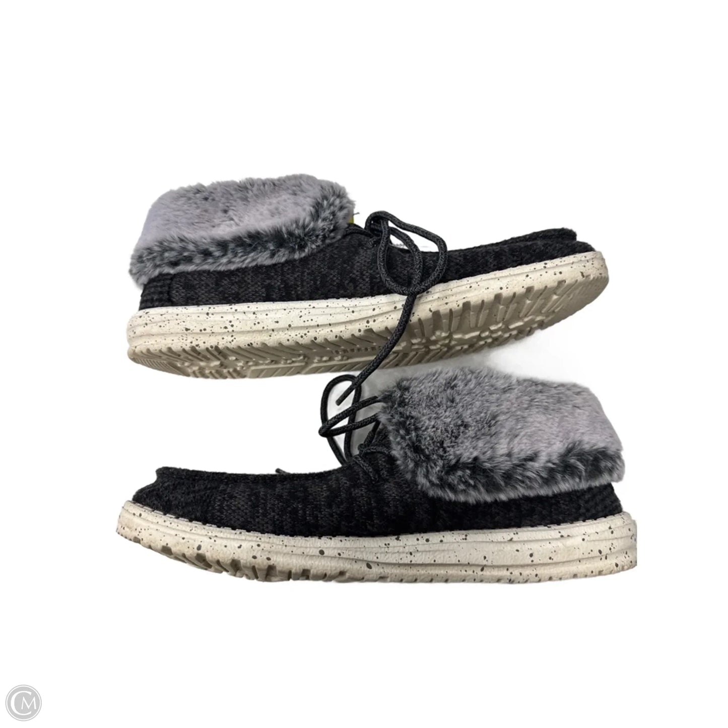 Shoes Flats By Hey Dude In Grey, Size: 10