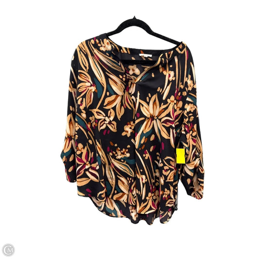 Top Long Sleeve By Maurices In Multi-colored, Size: 2x