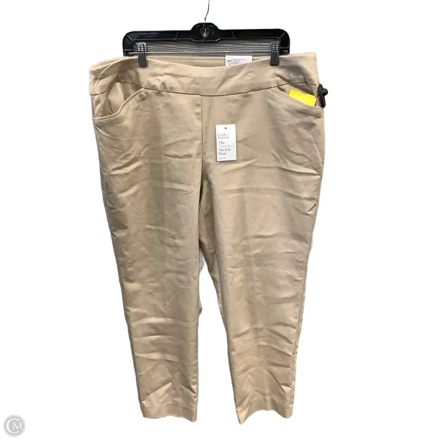 Pants Chinos & Khakis By Croft And Barrow In Tan, Size: 18