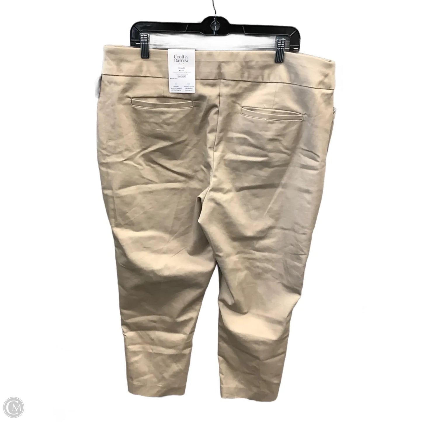 Pants Chinos & Khakis By Croft And Barrow In Tan, Size: 18
