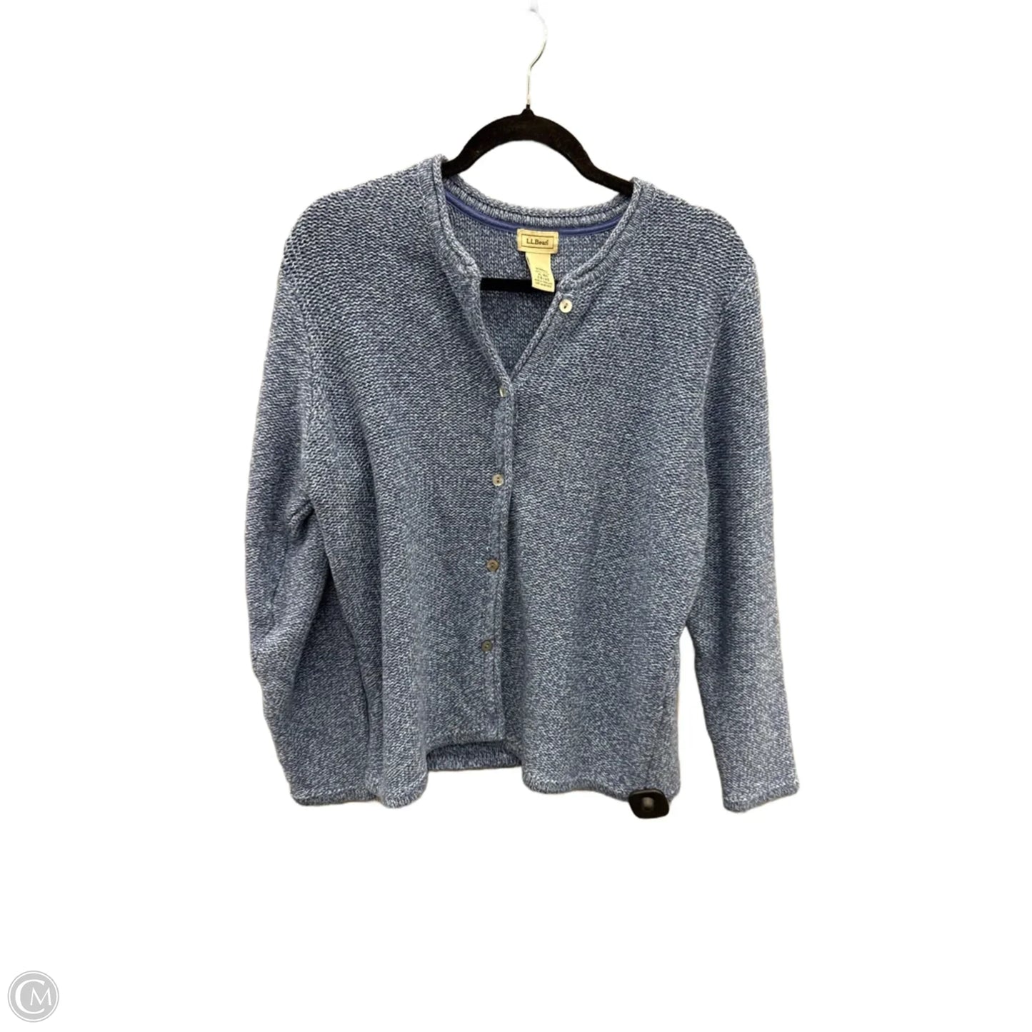 Sweater Cardigan By L.l. Bean In Blue, Size: Xl