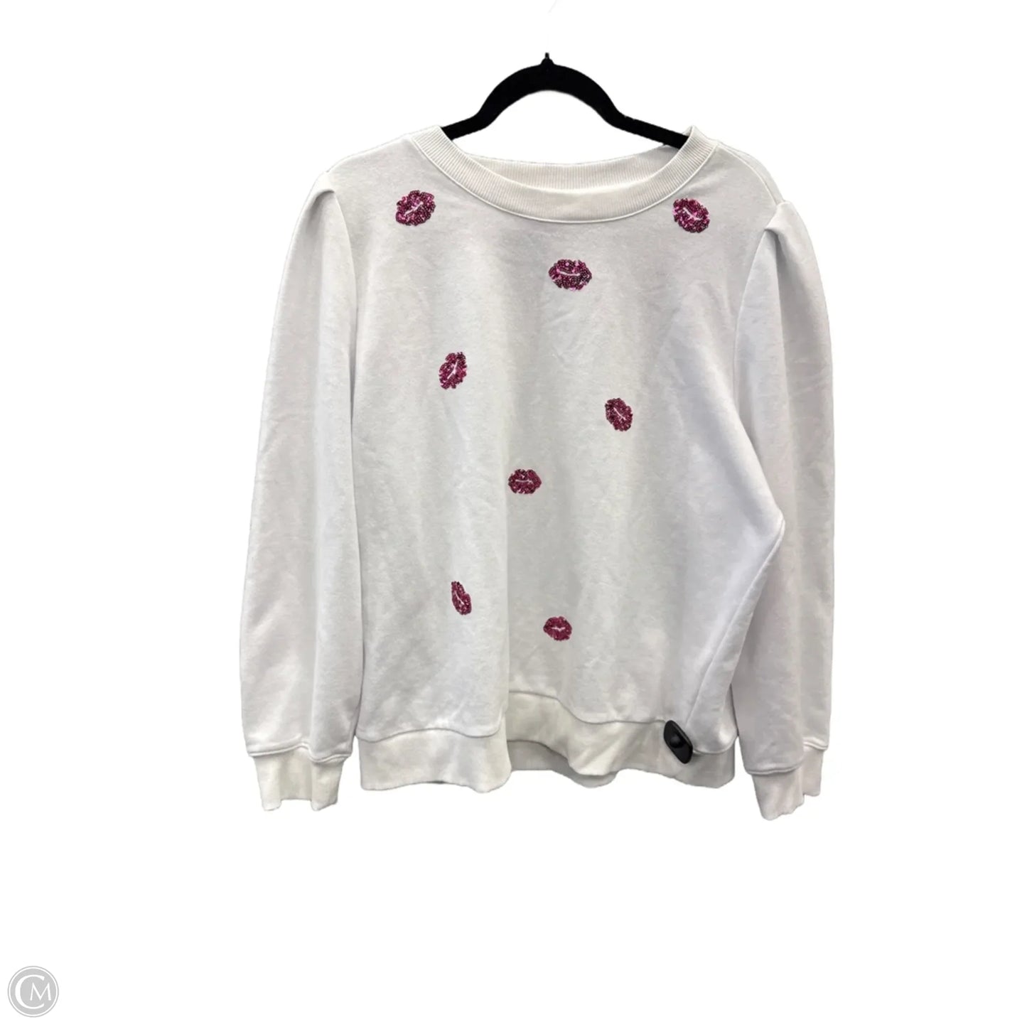 Sweatshirt Crewneck By Charter Club In White, Size: Xxl