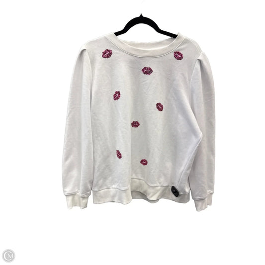 Sweatshirt Crewneck By Charter Club In White, Size: Xxl