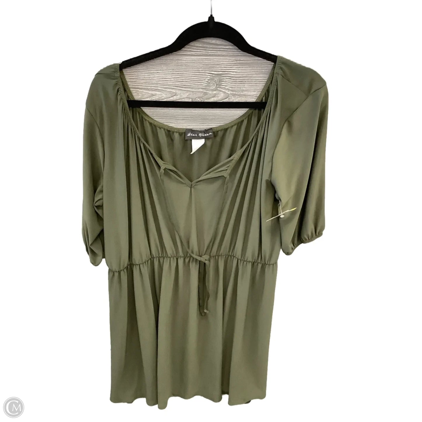 Dress Casual Midi By Clothes Mentor In Green, Size: 2x