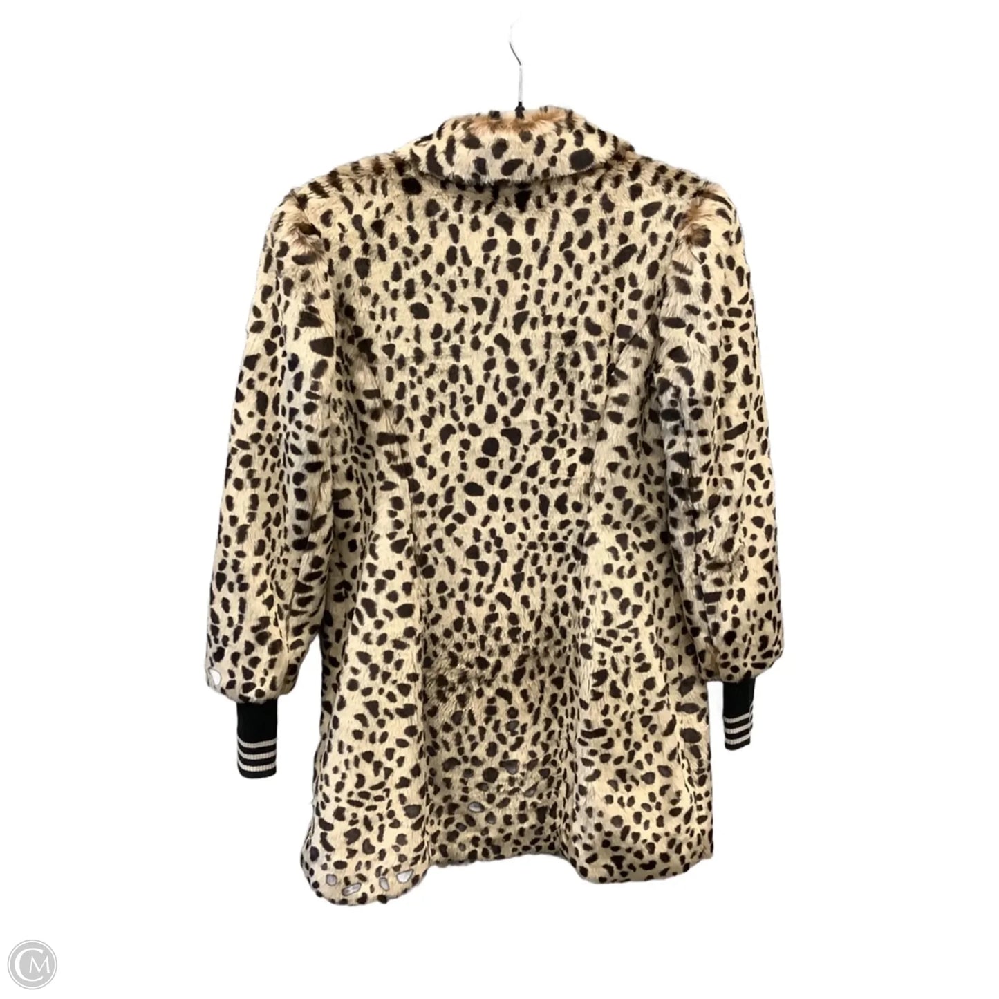 Coat Faux Fur & Sherpa By Cabi In Animal Print, Size: S