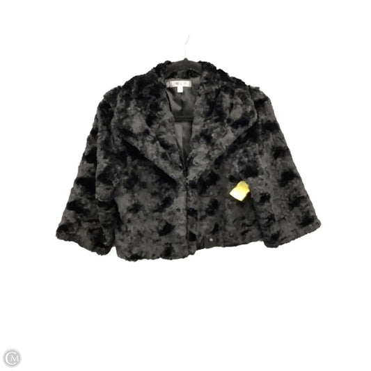 Jacket Faux Fur & Sherpa By Jennifer Lopez In Black, Size: M