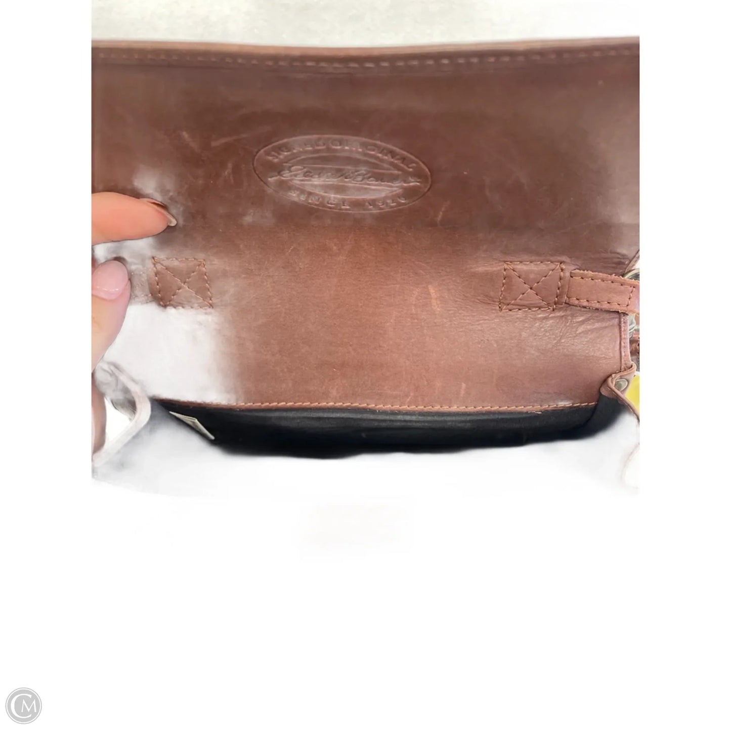 Crossbody Leather By Eddie Bauer, Size: Medium