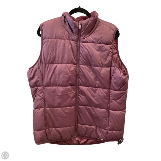 Vest Puffer & Quilted By Xersion In Maroon, Size: Xxl