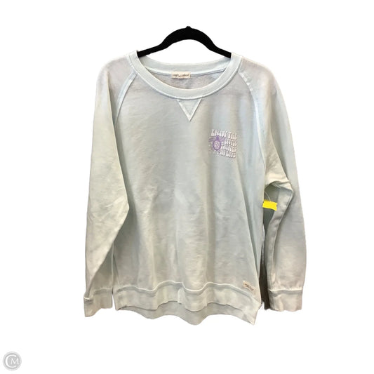 Top Long Sleeve By Simply Southern In Blue, Size: M