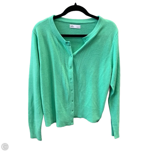 Cardigan By Croft And Barrow In Green, Size: L
