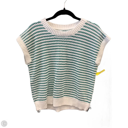 Vest Sweater By Clothes Mentor In Striped Pattern, Size: M